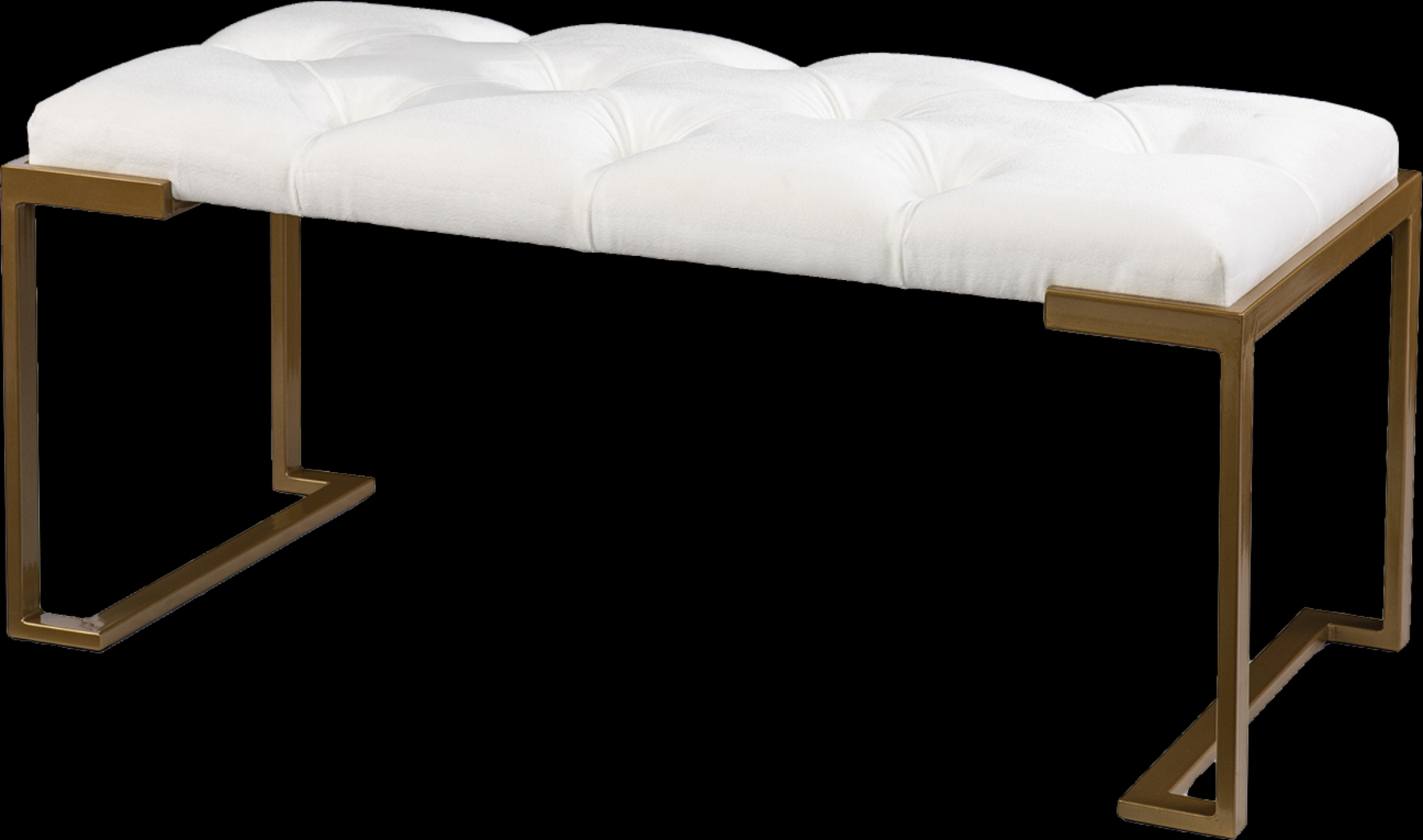 Tonylee White Accent Bench - Thumbnail - Image 2