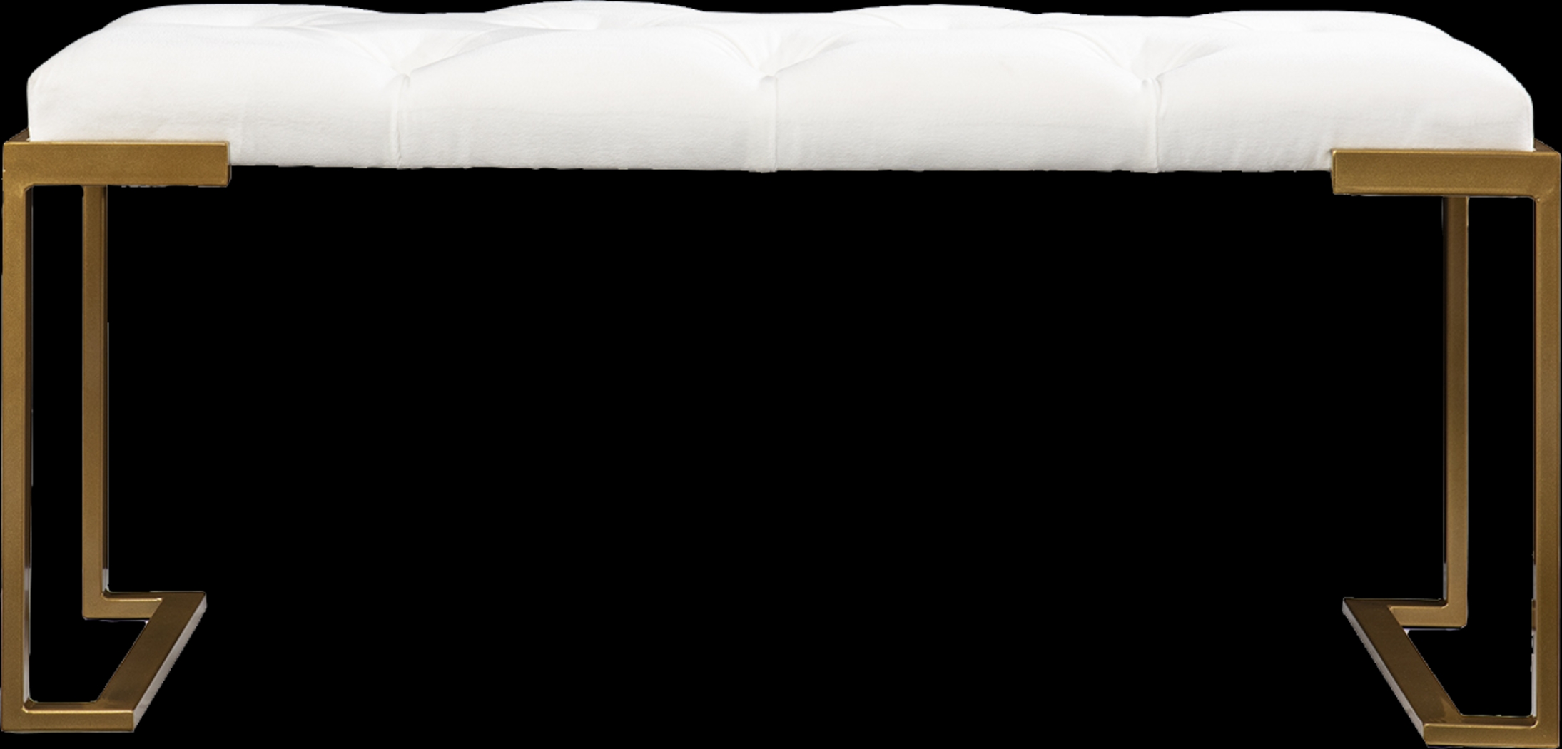 Tonylee White Accent Bench - Thumbnail - Image 1