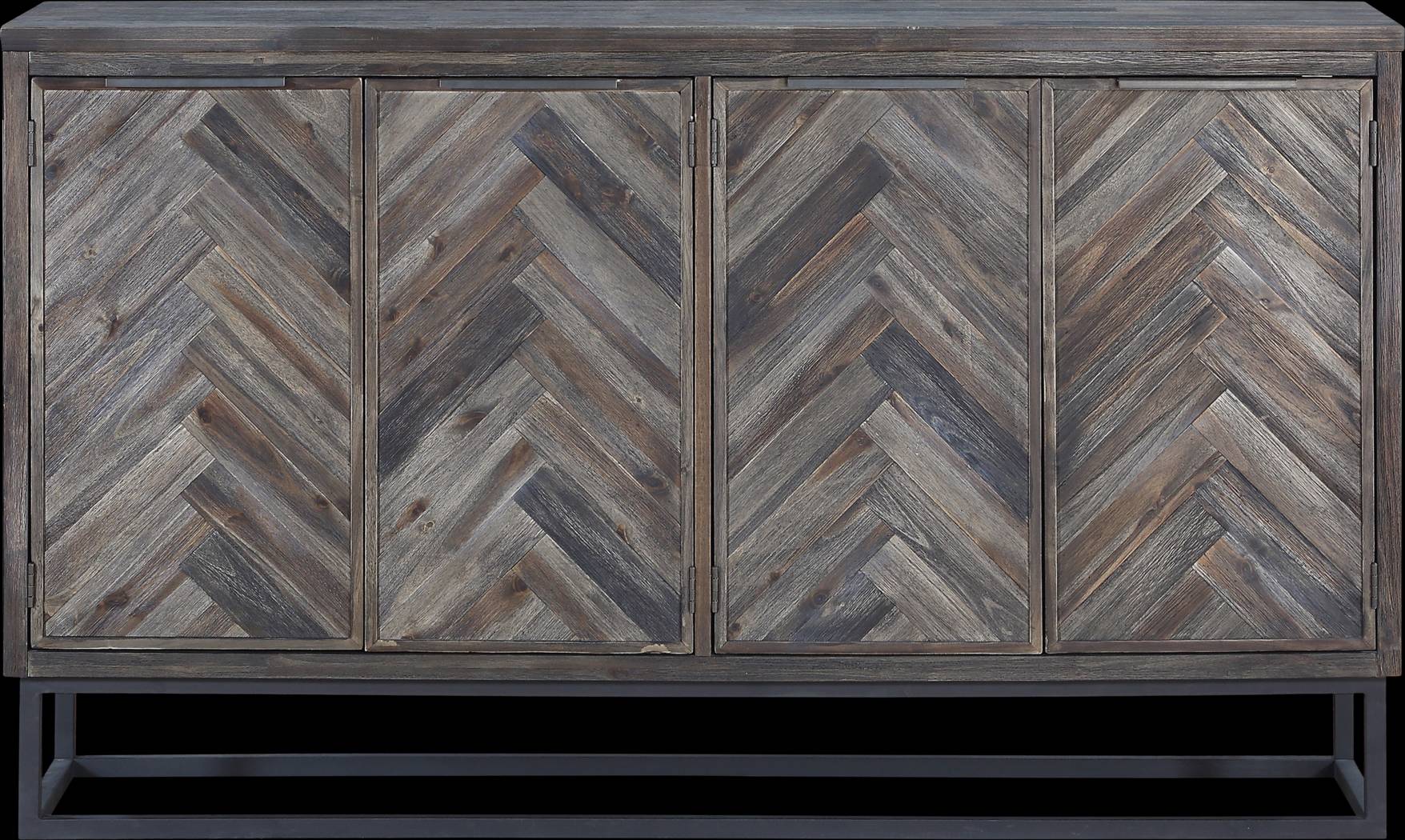 Torbay Brown Four Door Credenza - Thumbnail - Image 2