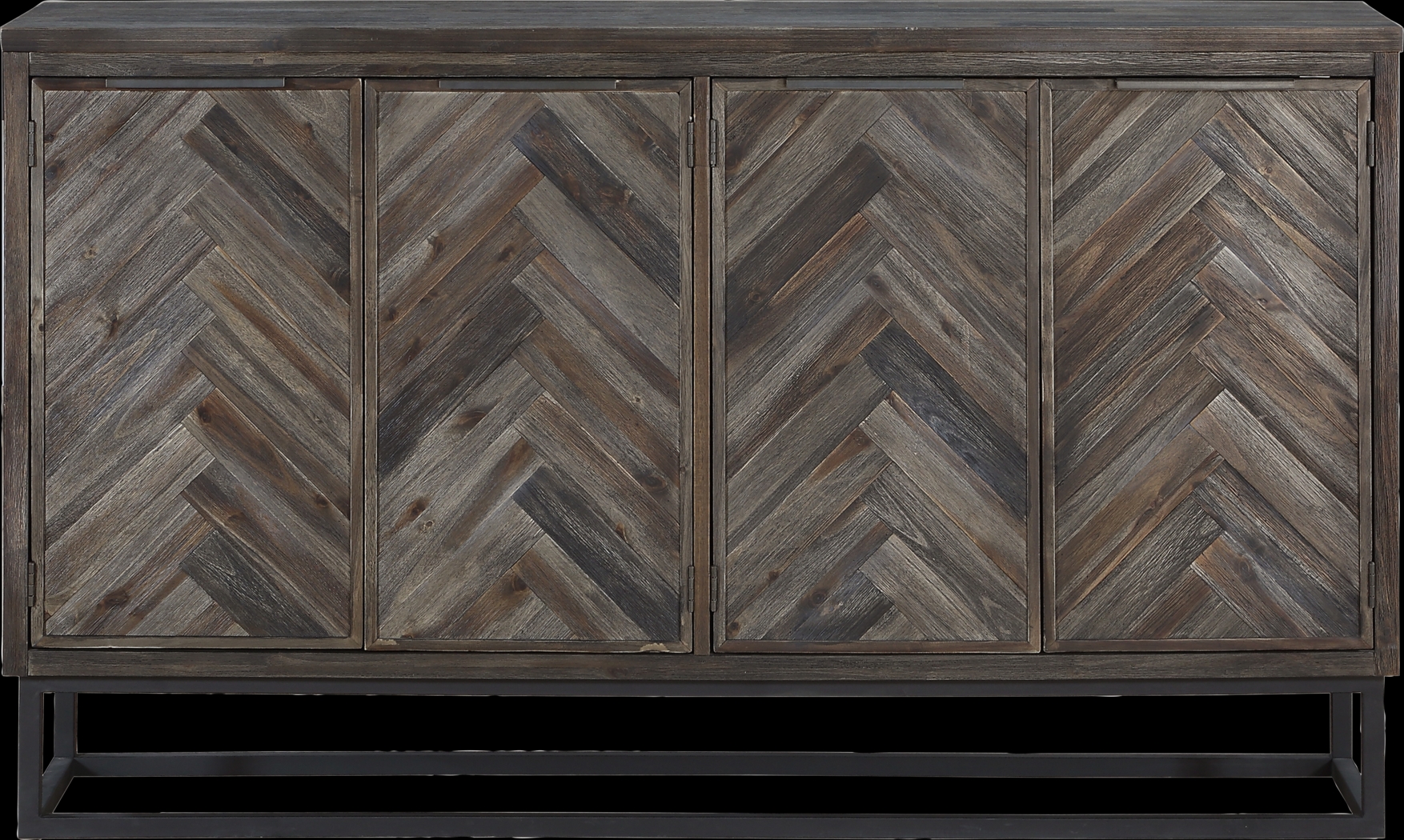 Torbay Brown Four Door Credenza - Thumbnail - Image 4