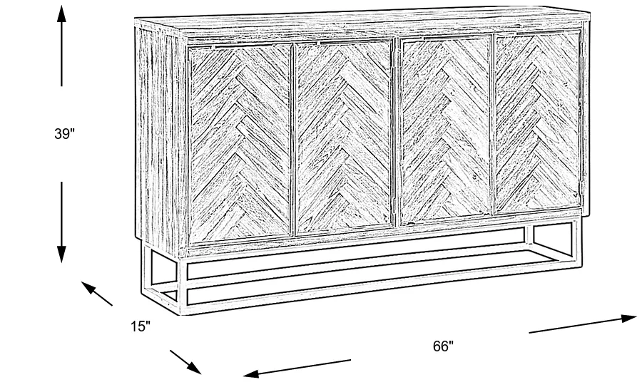 Dimension Image. Please refer to the Dimension Tab on this page for dimension details.