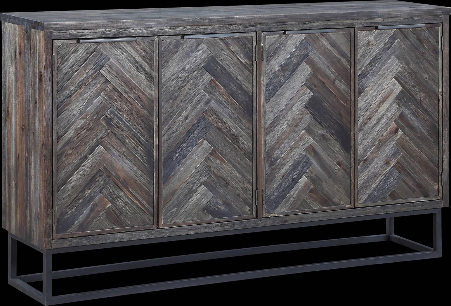 Torbay Brown Four Door Credenza - Thumbnail - Image 1