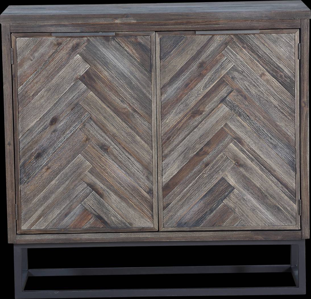 Torbay Brown Two Door Accent Cabinet - Thumbnail - Image 2