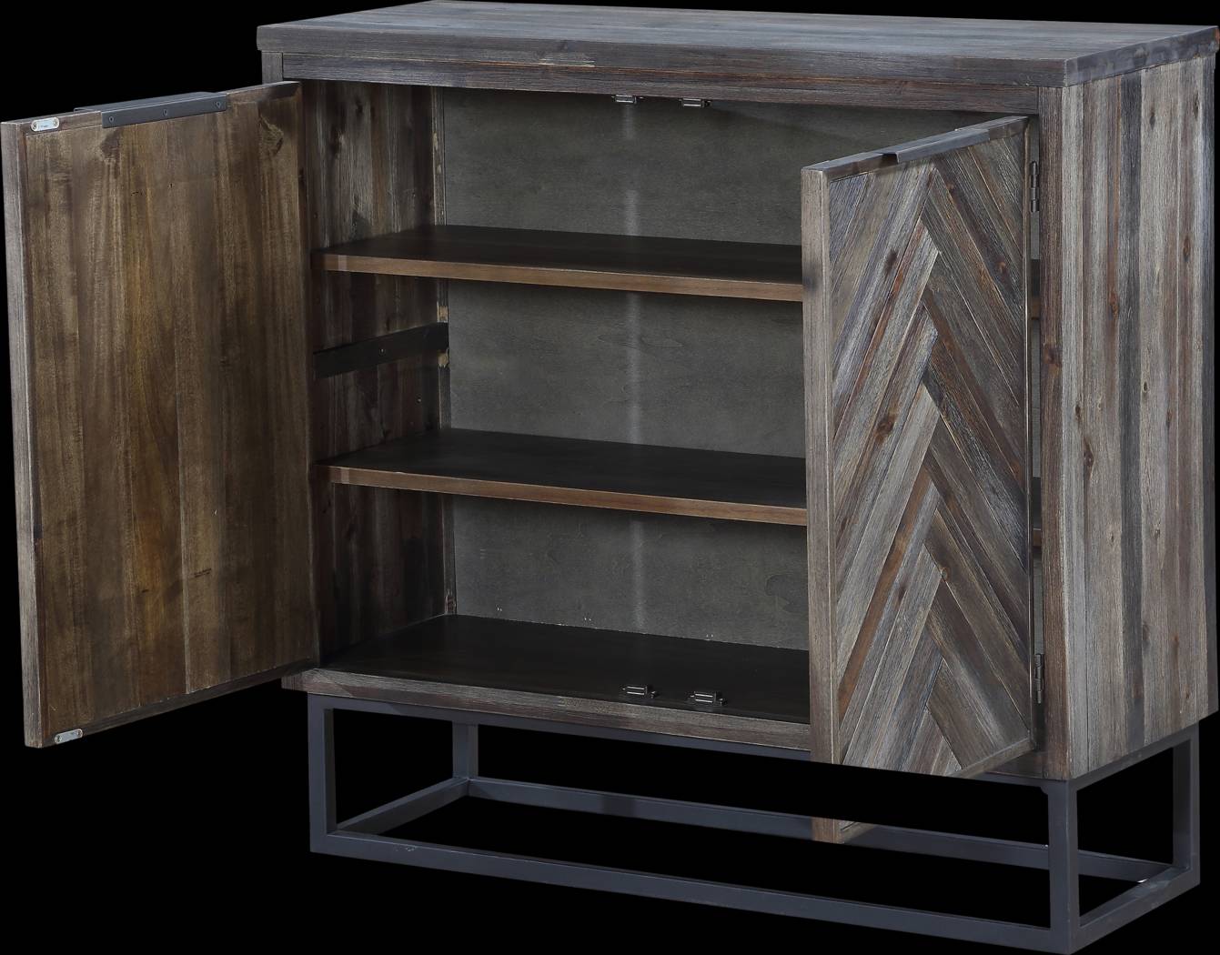 Torbay Brown Two Door Accent Cabinet - Thumbnail - Image 3