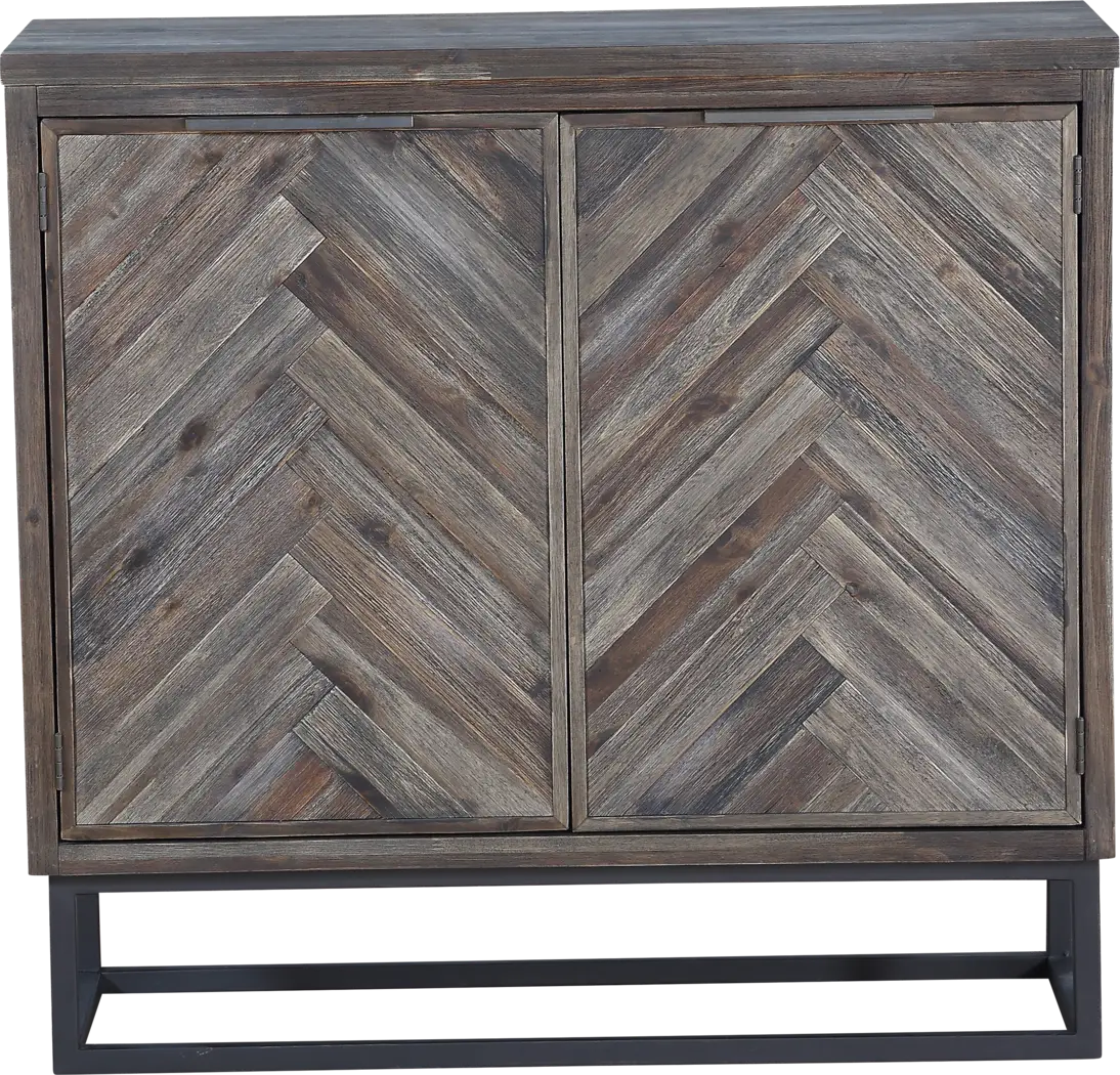 Torbay Gray Two Door Accent Cabinet - Thumbnail - Image 2