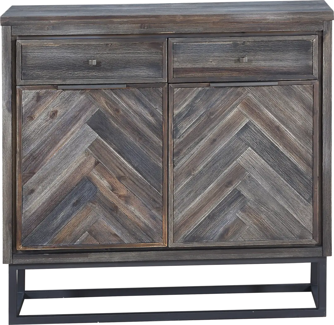 Torbay Gray Two Door Two Drawer Accent Cabinet - Thumbnail - Image 2