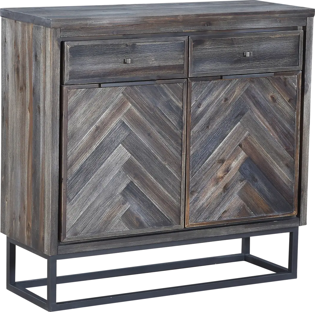 Torbay Gray Two Door Two Drawer Accent Cabinet - Thumbnail - Image 1