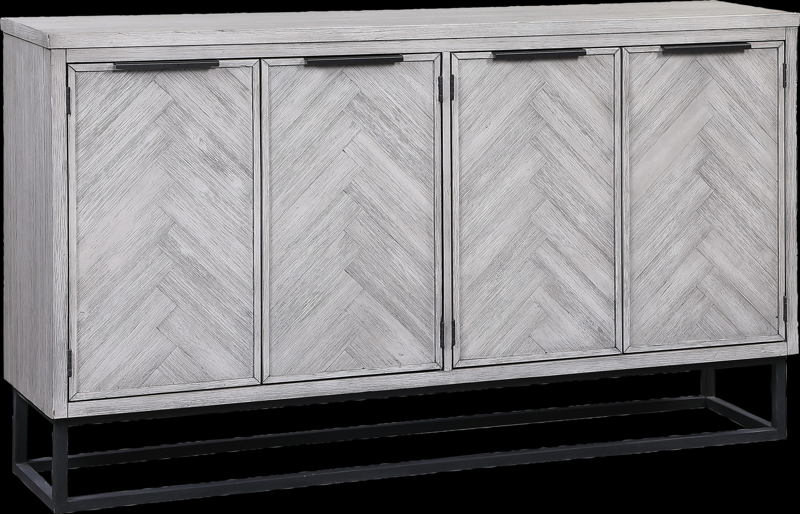Torbay White 4 Door Credenza - Thumbnail - Image 1