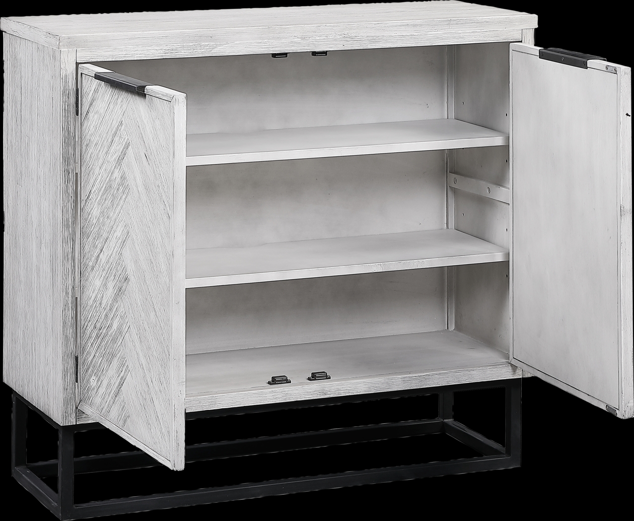 Torbay White Two Door Accent Cabinet - Thumbnail - Image 2