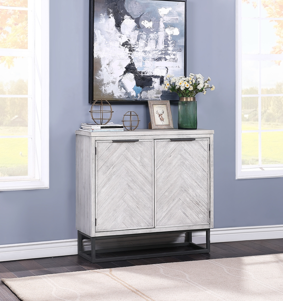 Torbay White Two Door Accent Cabinet - Thumbnail - Image 3