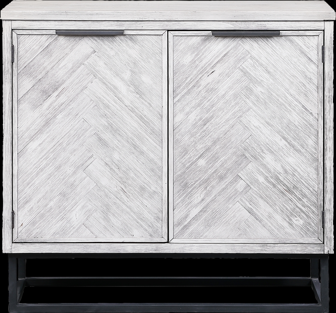 Torbay White Two Door Accent Cabinet - Thumbnail - Image 1