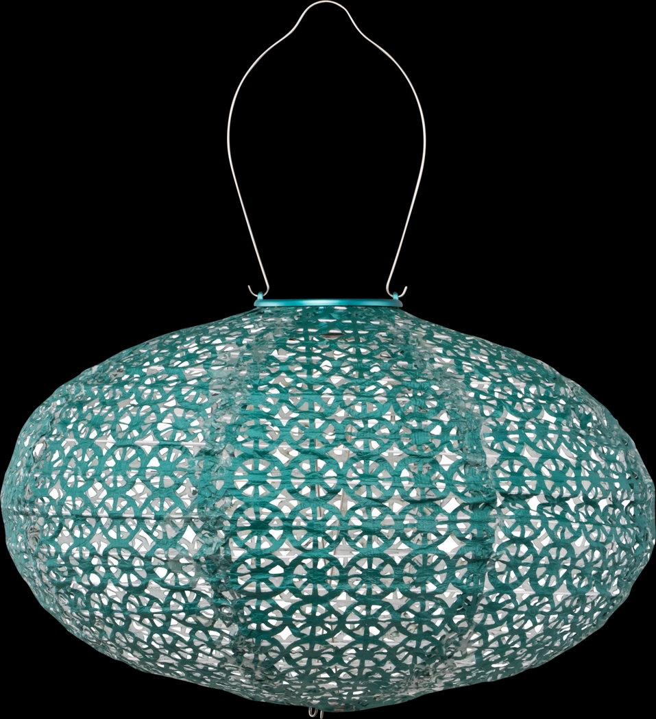 Torchon Emerald Outdoor Solar Lantern - Thumbnail - Image 1