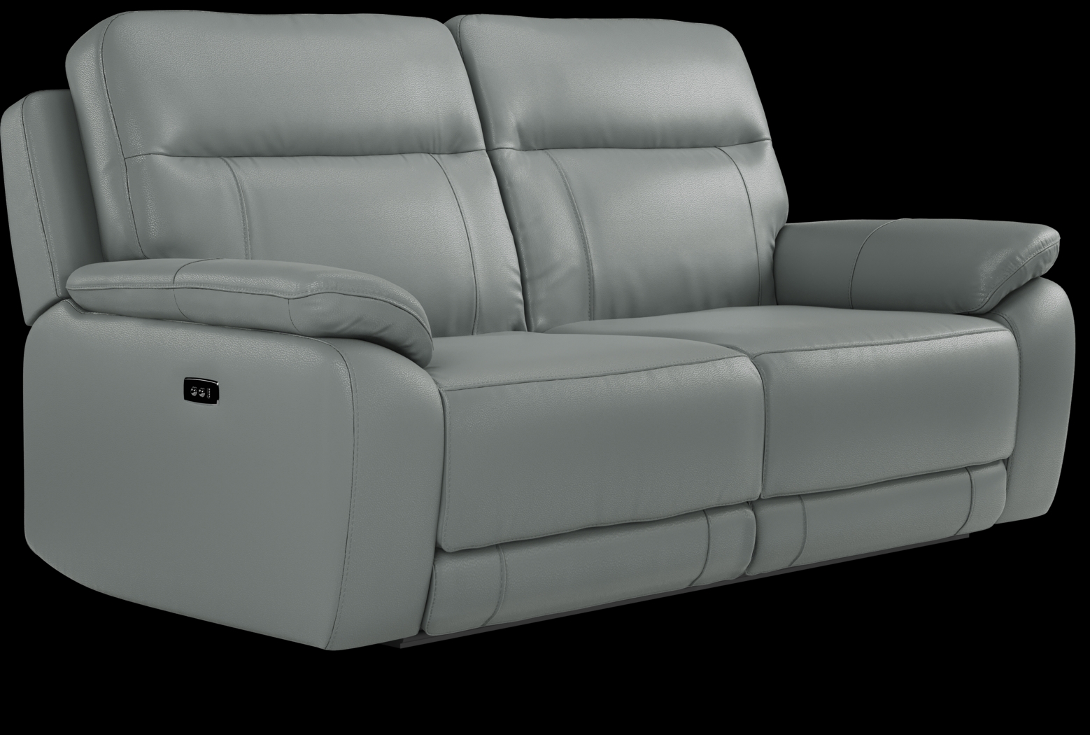 Torini Blue Leather 7 Pc Power Reclining Living Room - Thumbnail - Image 3