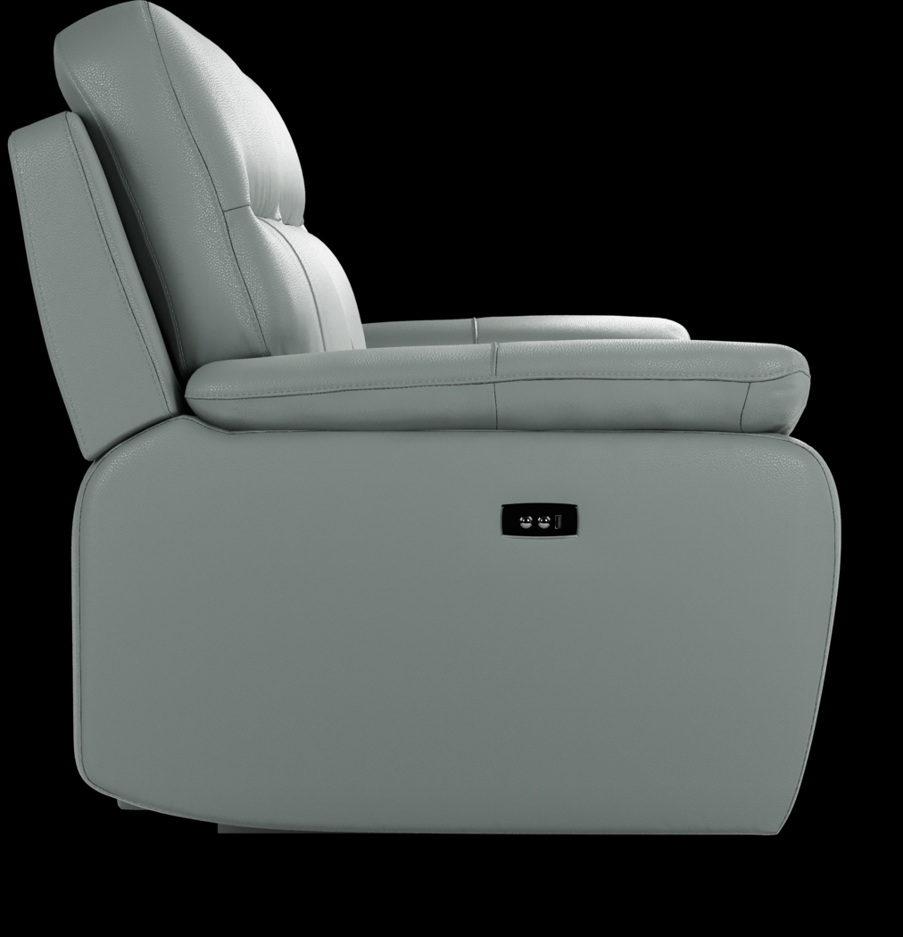 Torini Blue Leather 7 Pc Power Reclining Living Room - Thumbnail - Image 5