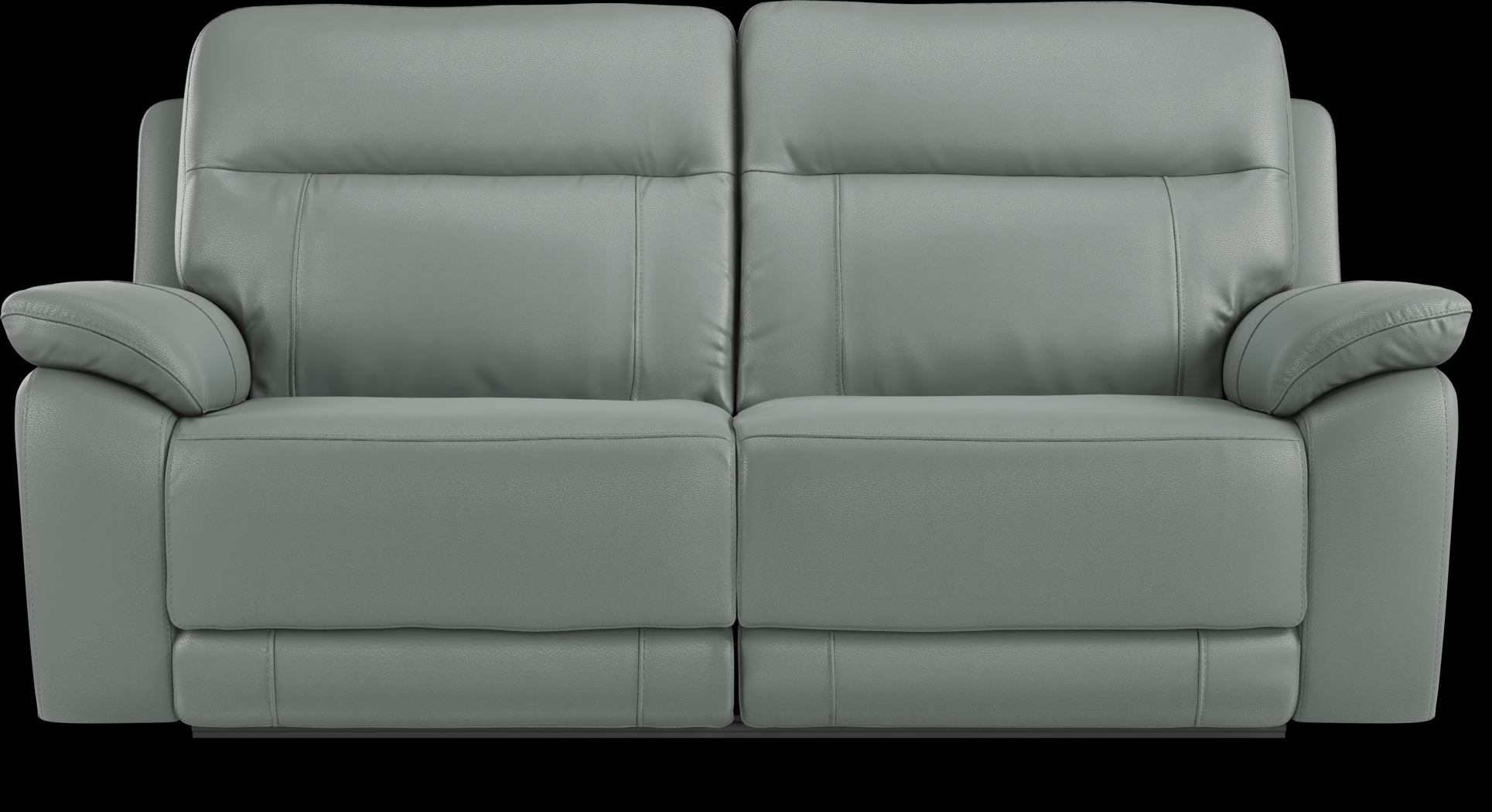 Torini Blue Leather 7 Pc Reclining Living Room - Thumbnail - Image 2