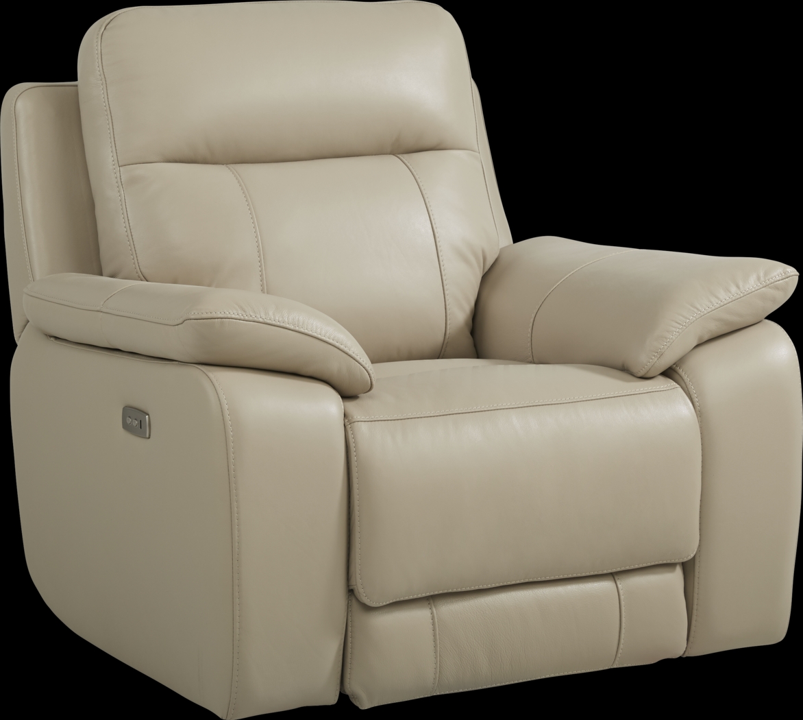 Torini Cream Leather 8 Pc Power Reclining Living Room - Thumbnail - Image 9