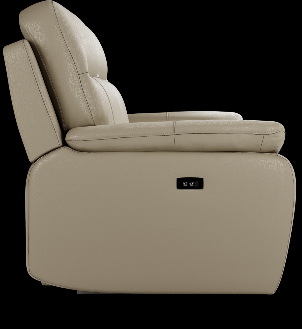 Torini Cream Leather 8 Pc Power Reclining Living Room - Thumbnail - Image 5