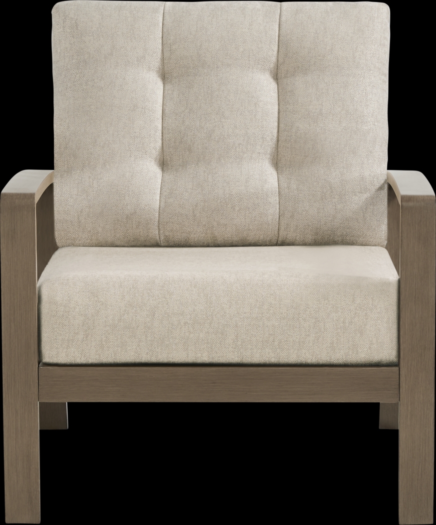 Torio Brown Outdoor Club Chair with Malt Cushions - Thumbnail - Image 2