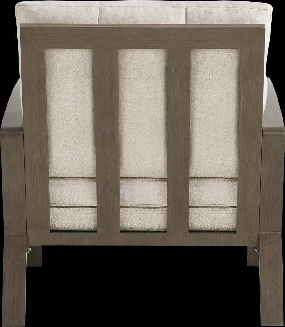 Torio Brown Outdoor Club Chair with Malt Cushions - Thumbnail - Image 3