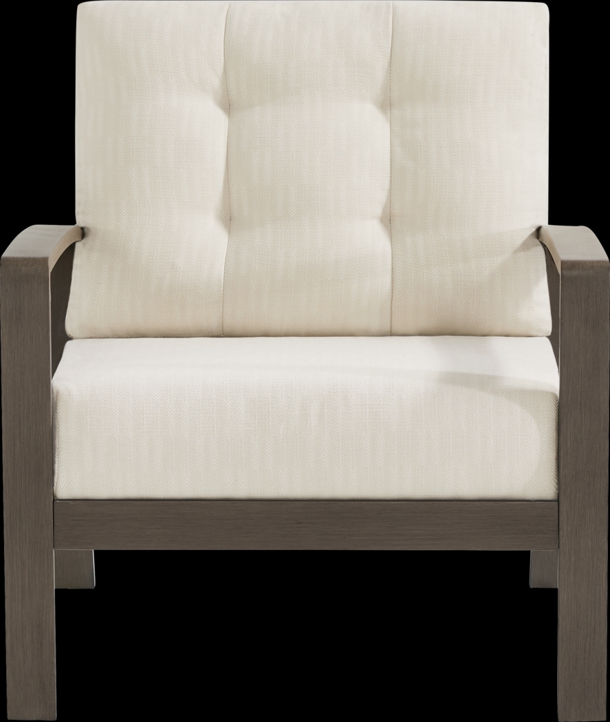 Torio Brown 5 Pc Outdoor Sofa Seating Set with Oatmeal Cushions - Thumbnail - Image 5