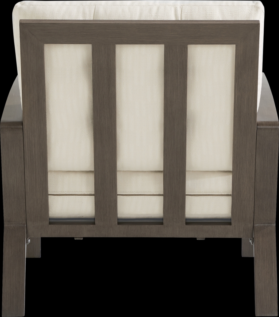 Torio Brown 5 Pc Outdoor Sofa Seating Set with Oatmeal Cushions - Thumbnail - Image 6