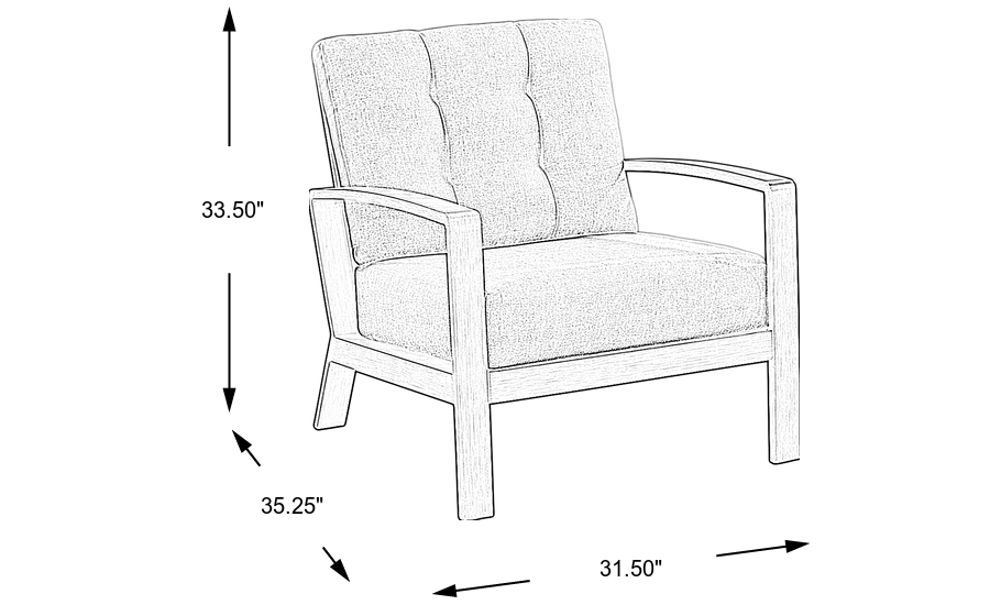 Dimension Image. Please refer to the Dimension Tab on this page for dimension details.