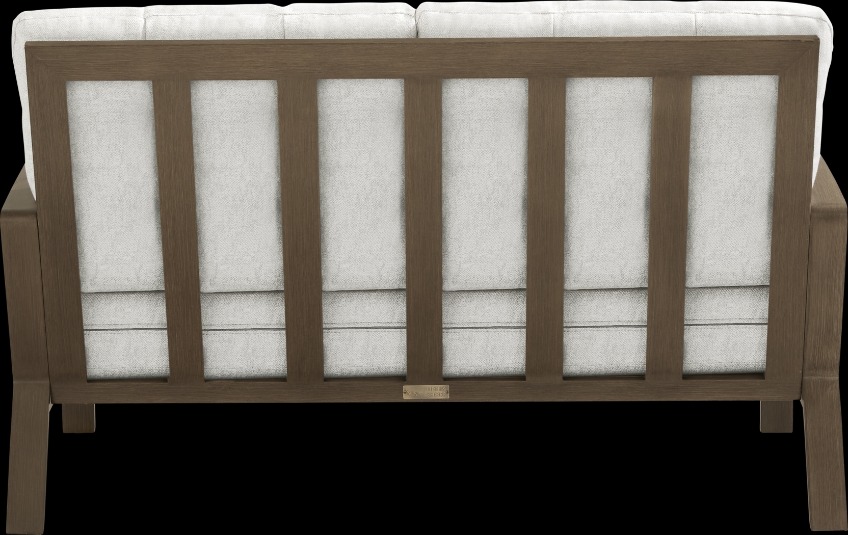 Torio Brown Outdoor Loveseat with Silk-Colored Cushions - Thumbnail - Image 3