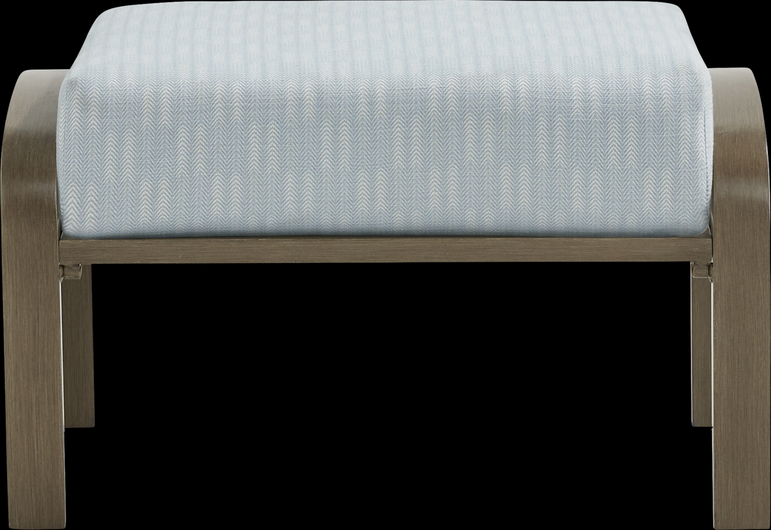 Torio Brown Outdoor Ottoman with Lake Cushion - Thumbnail - Image 2