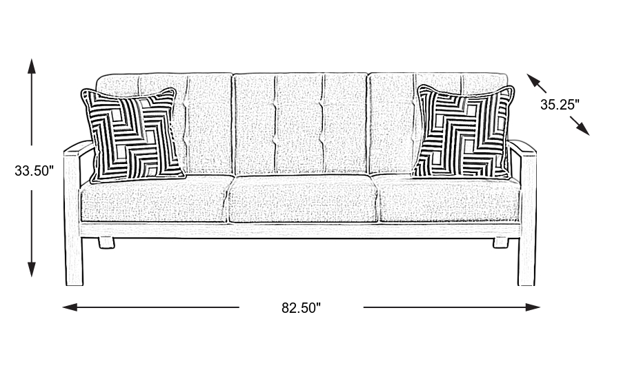 Dimension Image. Please refer to the Dimension Tab on this page for dimension details.