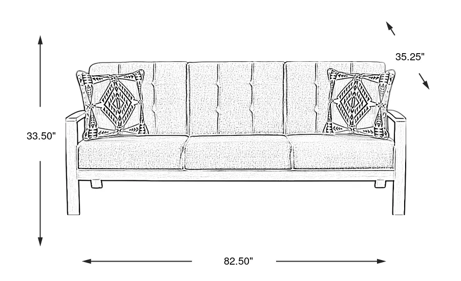 Dimension Image. Please refer to the Dimension Tab on this page for dimension details.