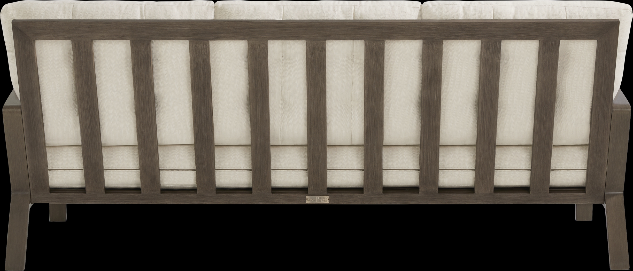 Torio Brown Outdoor Sofa with Oatmeal Cushions - Thumbnail - Image 2