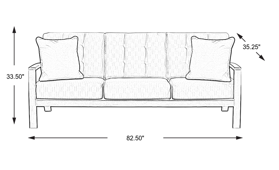 Dimension Image. Please refer to the Dimension Tab on this page for dimension details.
