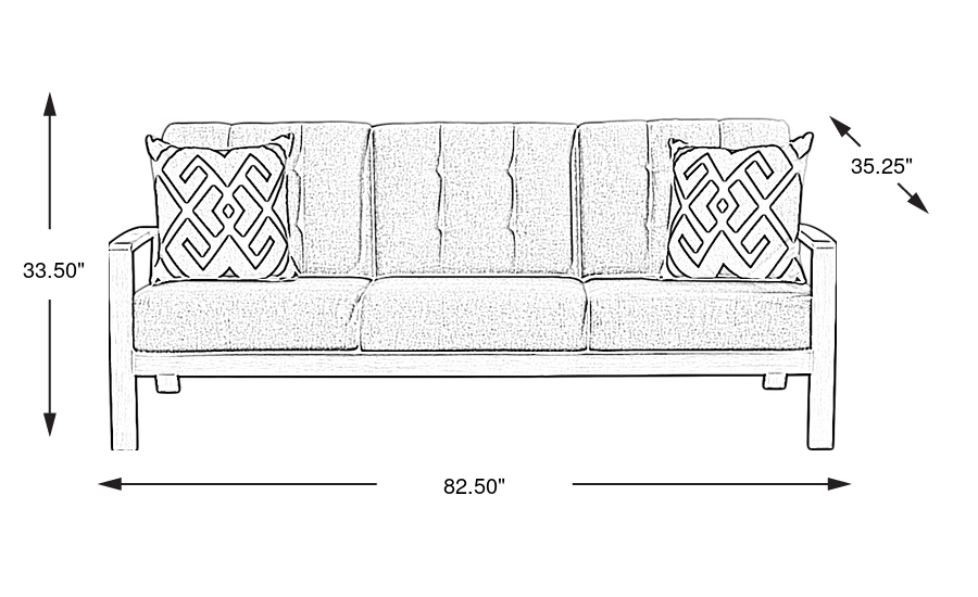 Dimension Image. Please refer to the Dimension Tab on this page for dimension details.