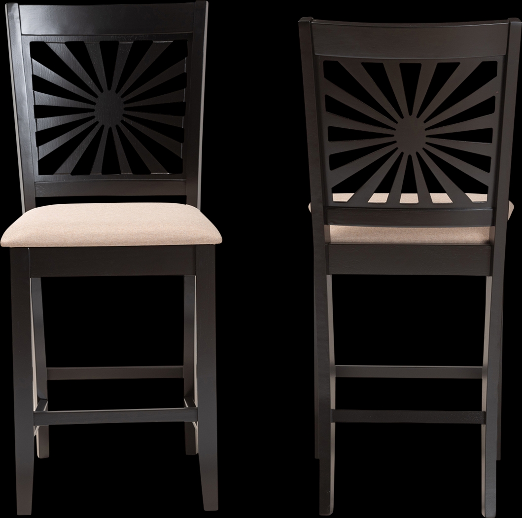 Torkelson Beige Counter Stool, Set of 2 - Thumbnail - Image 3