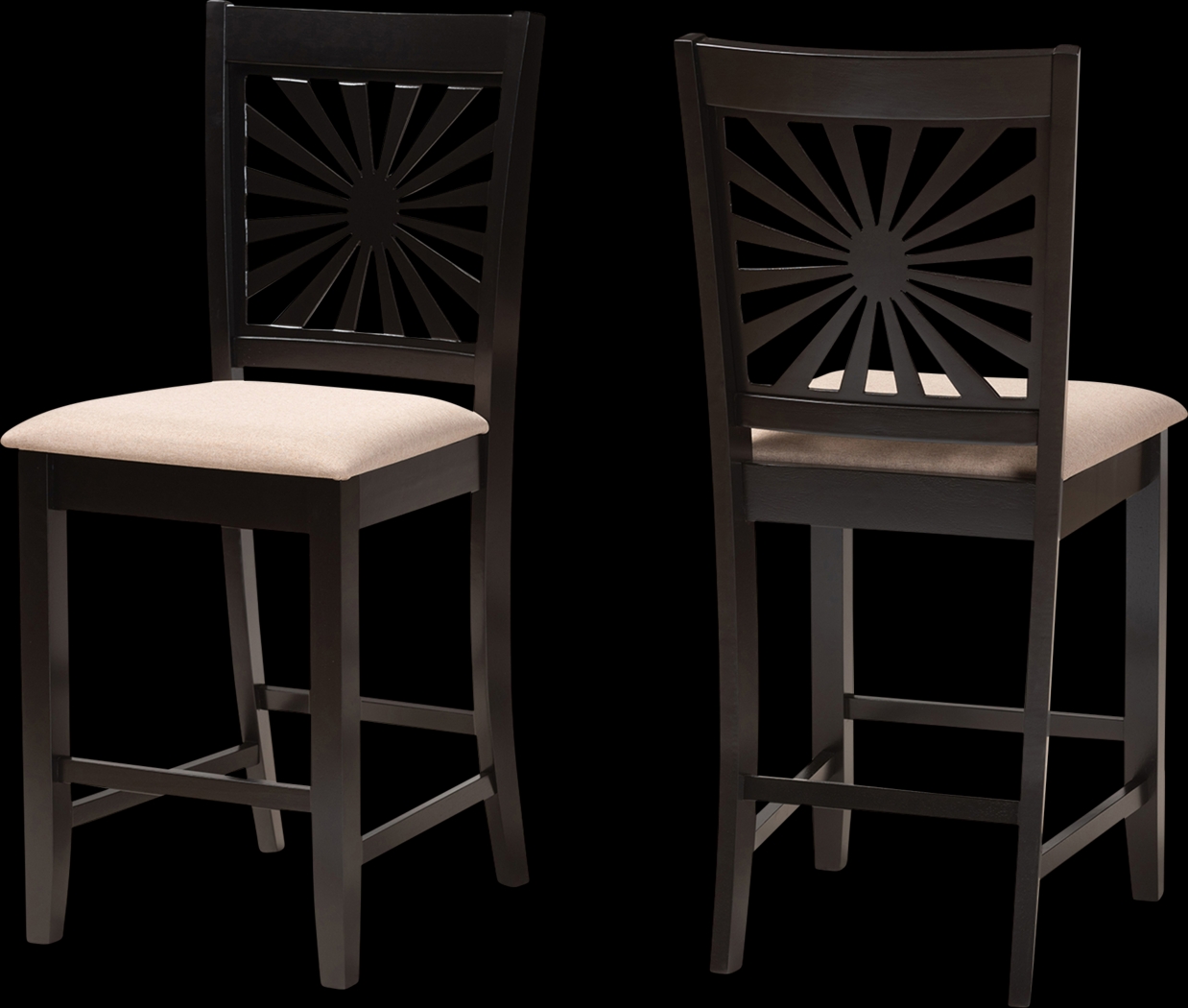 Torkelson Beige Counter Stool, Set of 2 - Thumbnail - Image 1