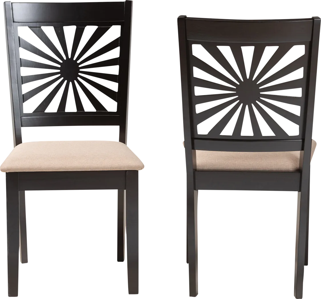 Torkelson Beige Dining Chair, Set of 2 - Thumbnail - Image 3