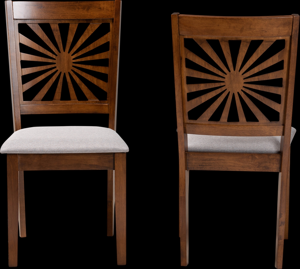 Torkelson Walnut Brown Dining Chair, Set of 2 - Thumbnail - Image 3