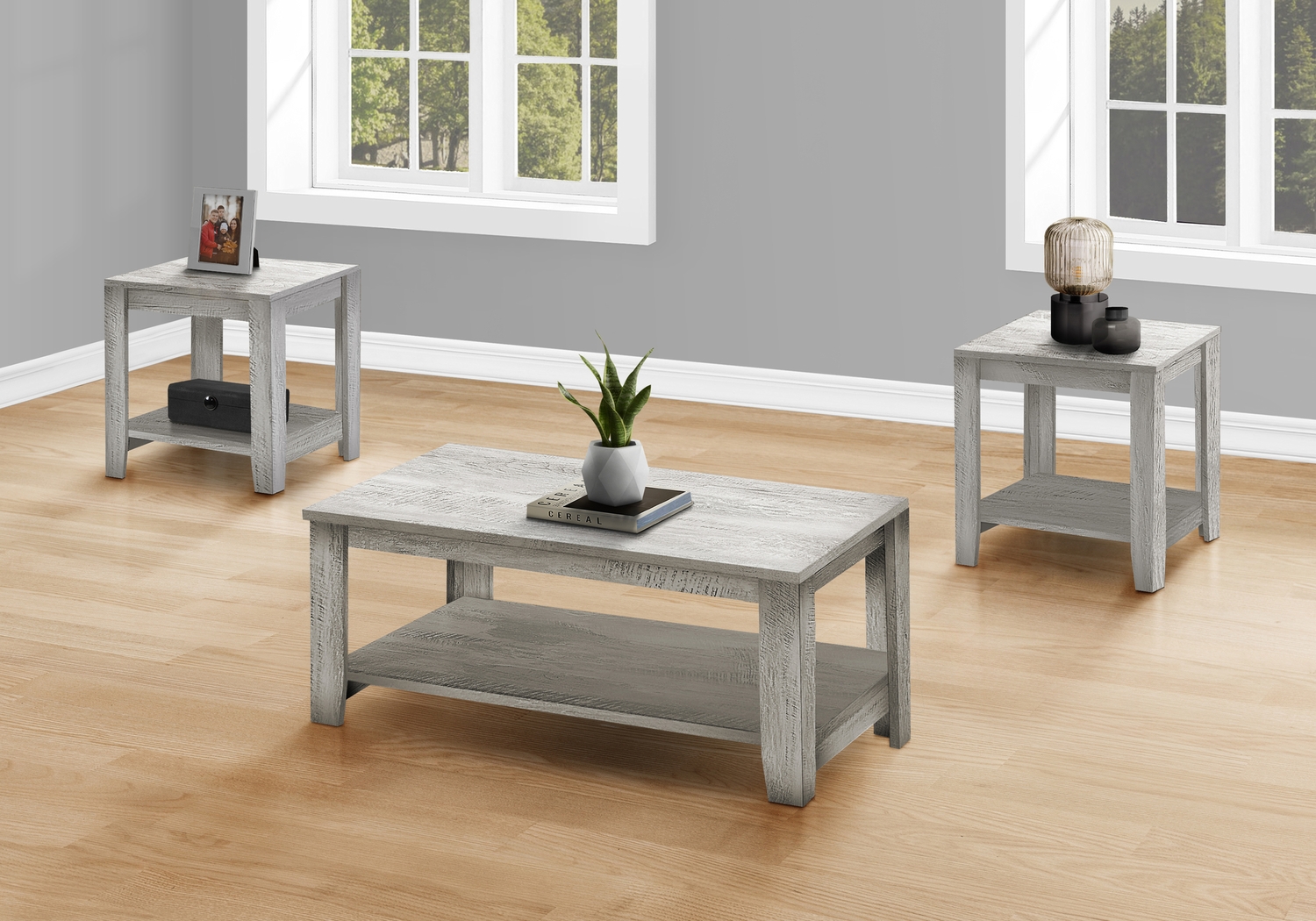 Torlage Gray 3pc Table Set - Thumbnail - Image 2