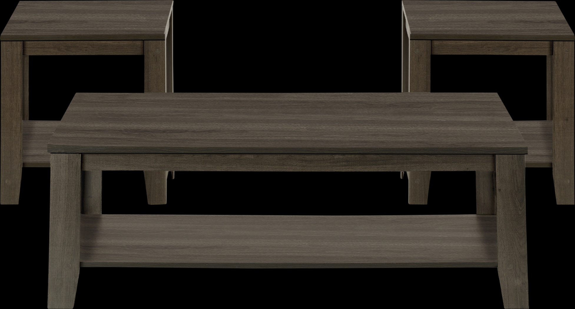 Torlage Oak Brown 3pc Table Set - Thumbnail - Image 1