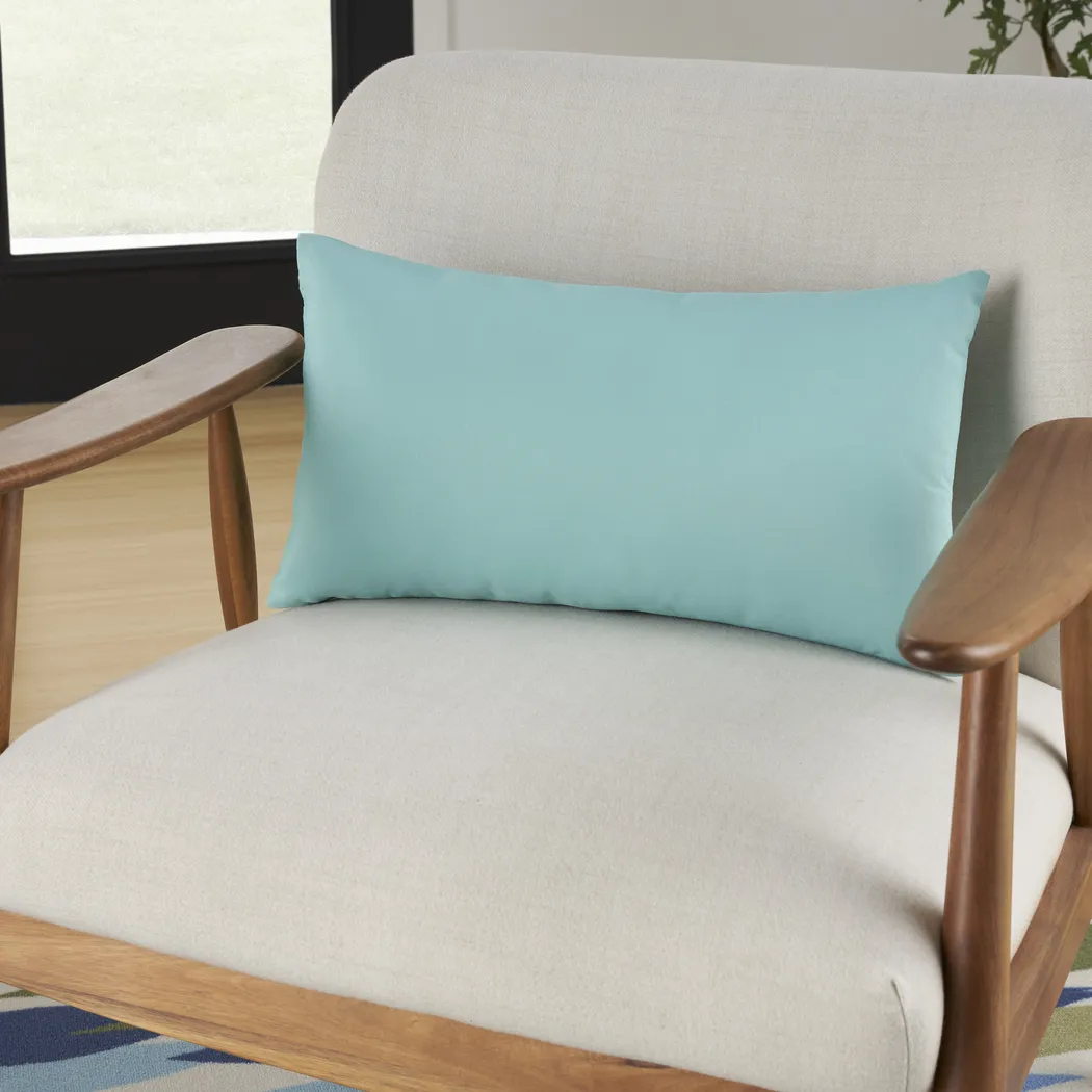 Torlana Turquoise Indoor/Outdoor Lumbar Pillow - Thumbnail - Image 3