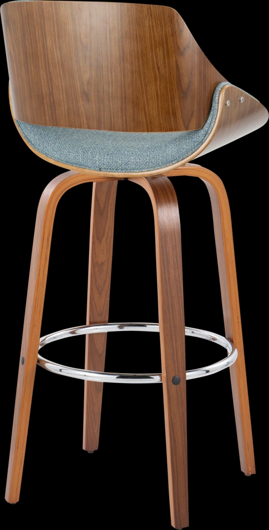 Torlina II Blue Swivel Barstool, Set of 2 - Thumbnail - Image 8