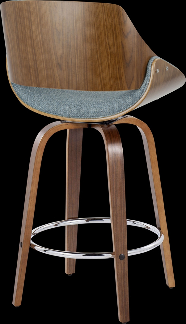 Torlina II Blue Swivel Counter Height Stool, Set of 2 - Thumbnail - Image 8