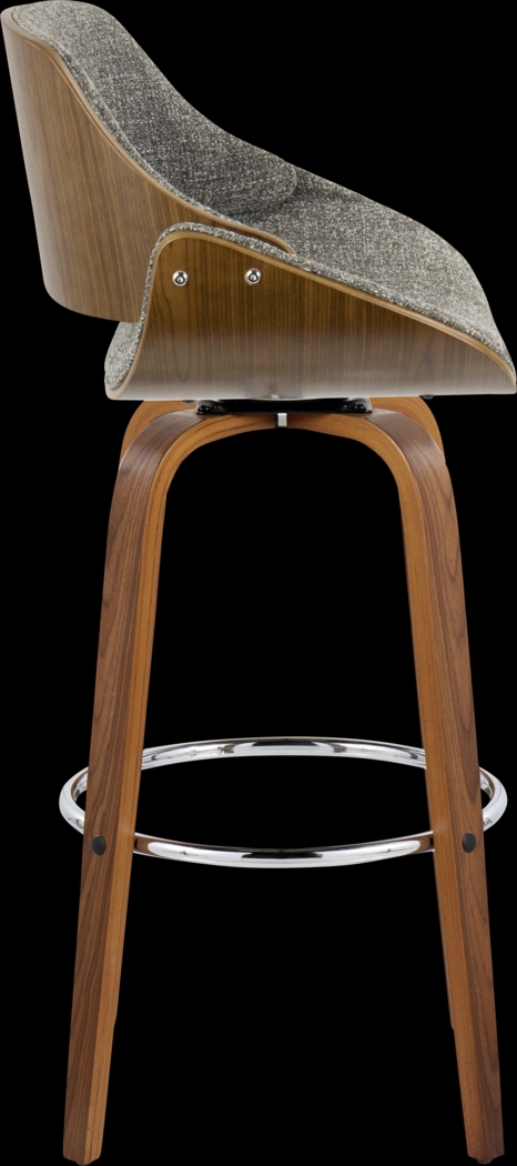 Torlina II Gray Swivel Barstool, Set of 2 - Thumbnail - Image 7