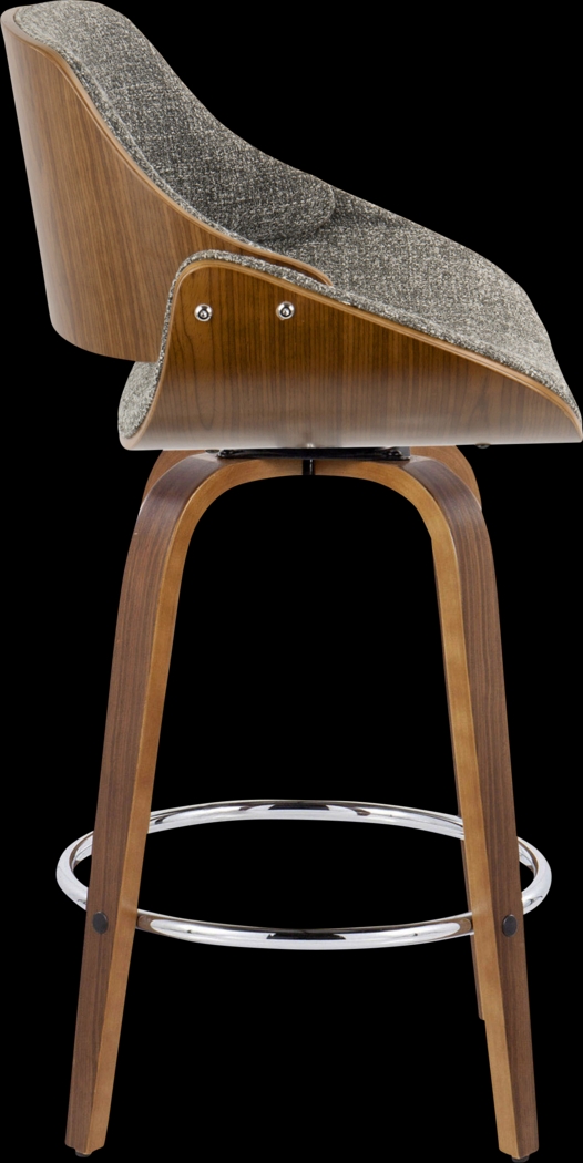 Torlina II Gray Swivel Counter Height Stool, Set of 2 - Thumbnail - Image 7