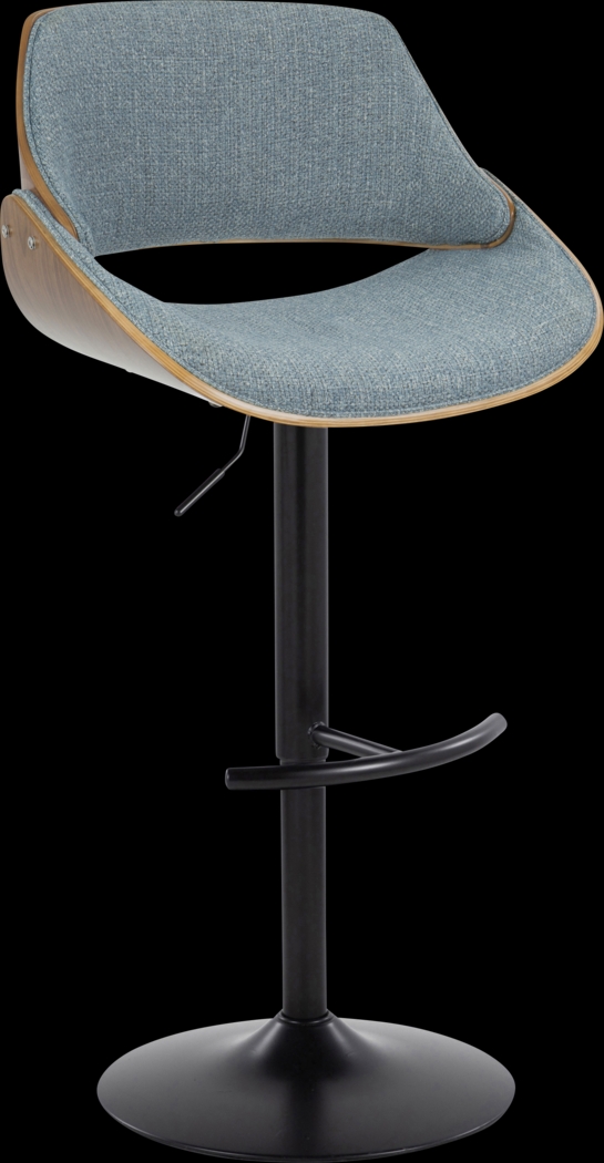 Torlina III Blue Adjustable Barstool, Set of 2 - Thumbnail - Image 6