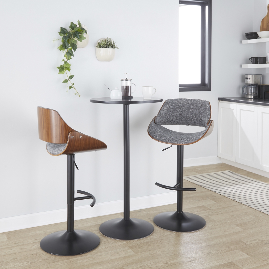 Torlina III Gray Adjustable Barstool, Set of 2 - Thumbnail - Image 4