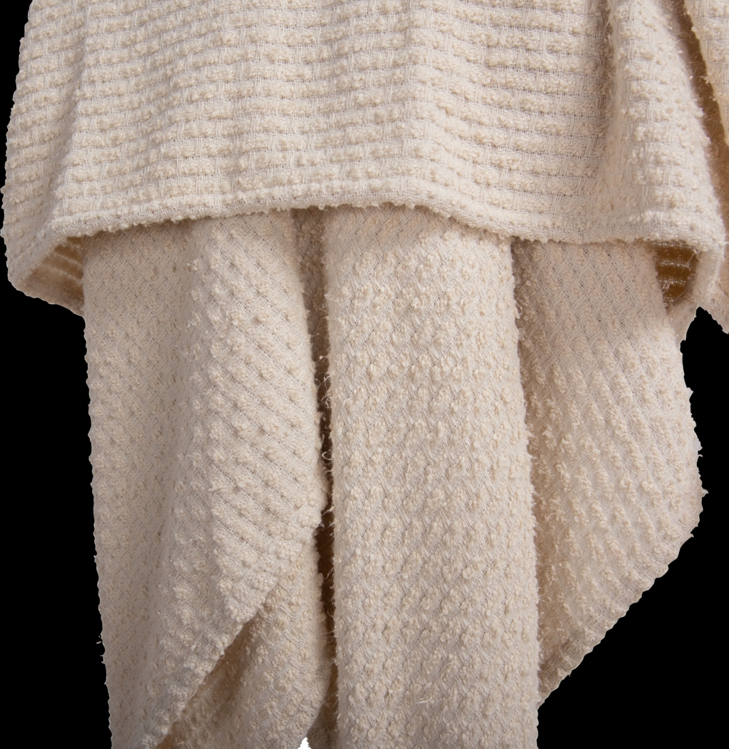 Tormi Cream Indoor/Outdoor Throw Blanket - Thumbnail - Image 4