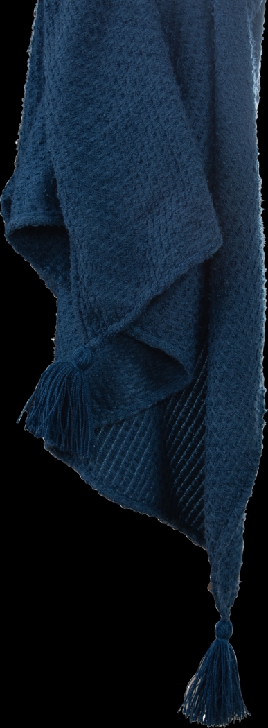 Tormi Navy Indoor/Outdoor Throw Blanket - Thumbnail - Image 3