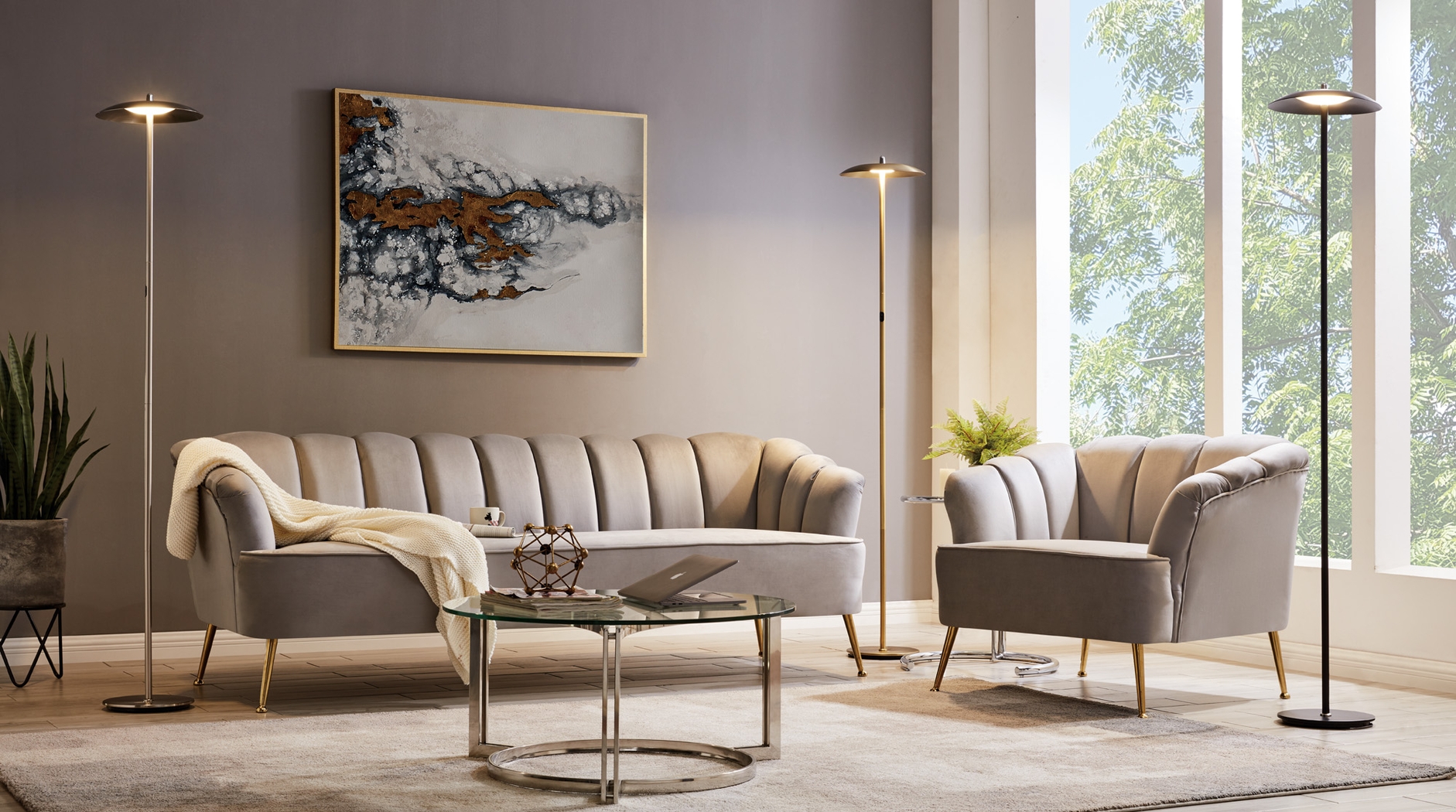 Toronto Way Silver Floor Lamp - Thumbnail - Image 4