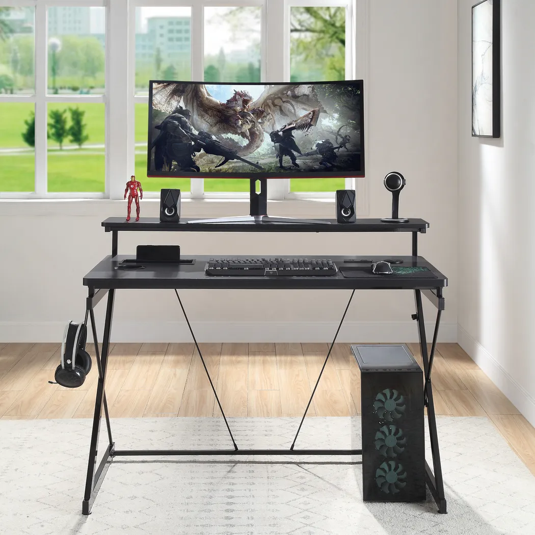 Torque Black Gaming Desk - Thumbnail - Image 11